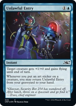 Image for Unlawful Entry (Galaxy Foil) (348) (Unfinity) - Magic: The Gathering
