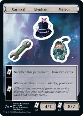Image for Carnival Elephant Meteor (7) (Unfinity) - Magic: The Gathering
