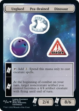 Image for Unglued Pea-Brained Dinosaur (45) (Unfinity) - Magic: The Gathering