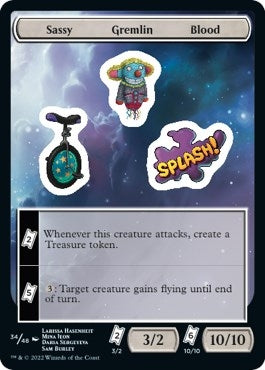 Image for Sassy Gremlin Blood (34) (Unfinity) - Magic: The Gathering