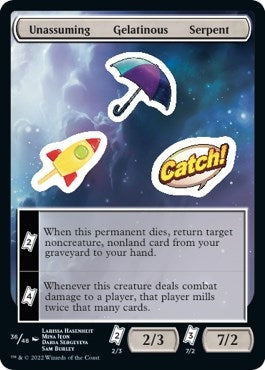 Image for Unassuming Gelatinous Serpent (36) (Unfinity) - Magic: The Gathering