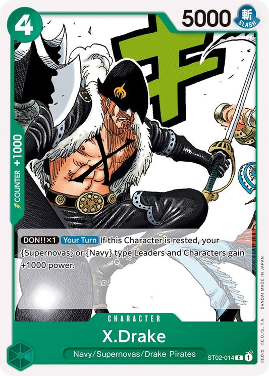 Image for X.Drake (ST02-014) (Starter Deck 2: Worst Generation) - One Piece Card Game