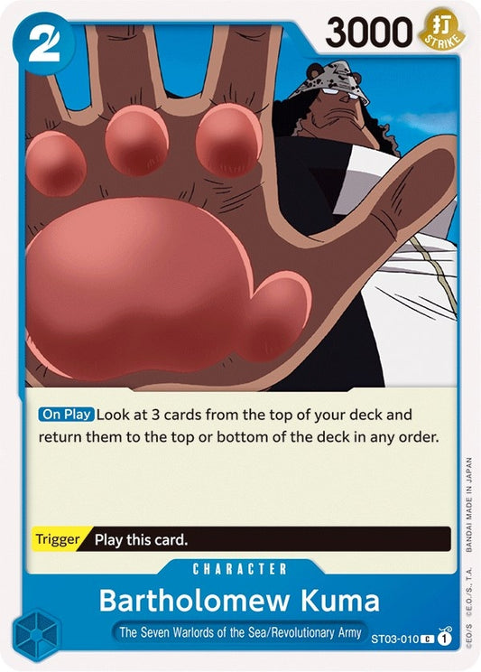 Image for Bartholomew Kuma (ST03-010) (Starter Deck 3: The Seven Warlords of The Sea) - One Piece Card Game