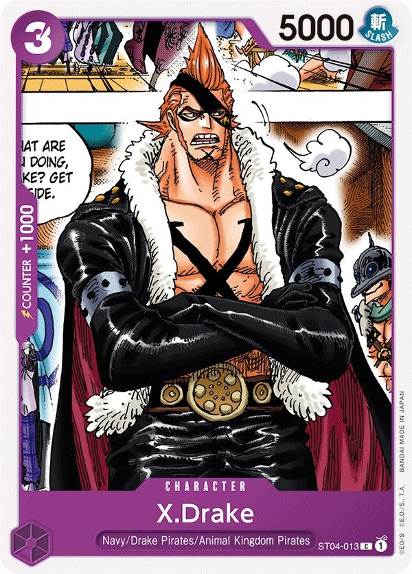 Image for X.Drake (ST04-013) (Starter Deck 4: Animal Kingdom Pirates) - One Piece Card Game