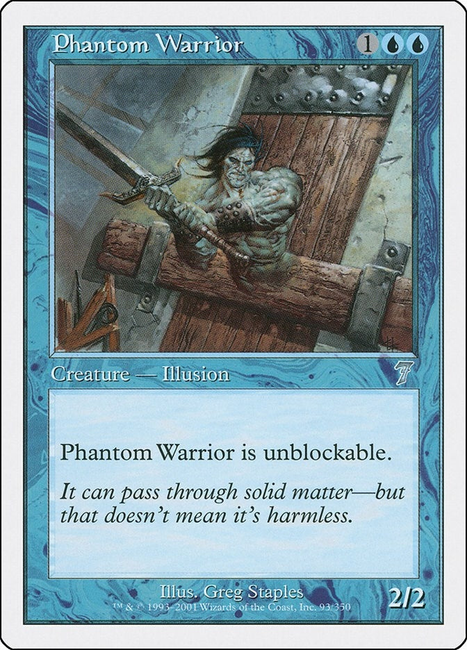 Image for Phantom Warrior (93) (7th Edition) - Magic: The Gathering