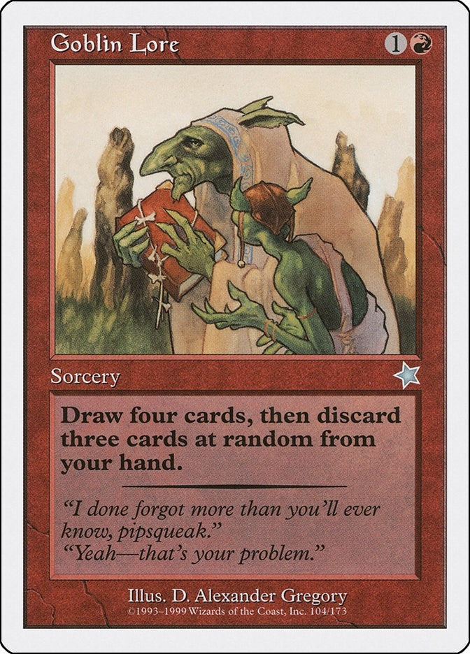 Image for Goblin Lore (104) (Starter 1999) - Magic: The Gathering