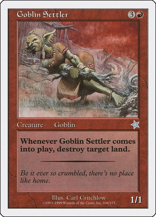 Image for Goblin Settler (106) (Starter 1999) - Magic: The Gathering