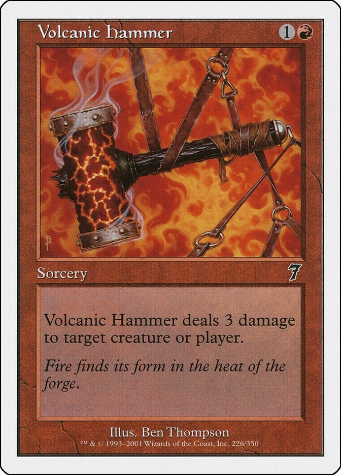 Image for Volcanic Hammer (226) (7th Edition) - Magic: The Gathering