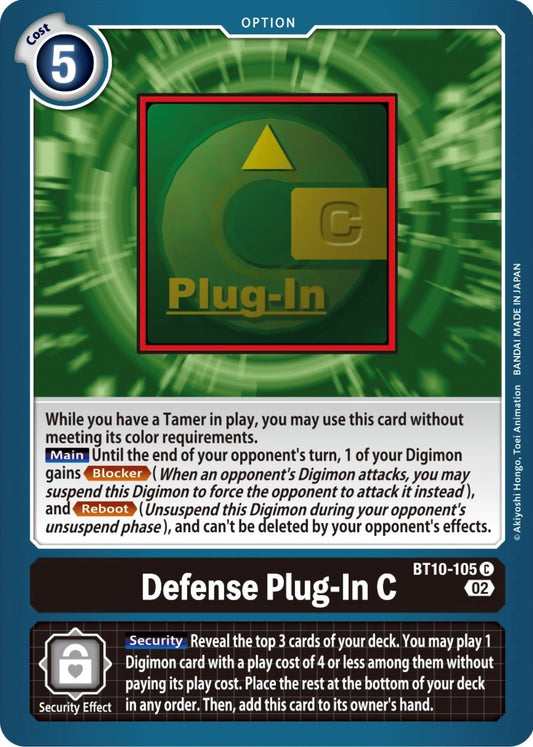 Image for Defense Plug-In C (BT10-105 C) (Xros Encounter) - Digimon Card Game