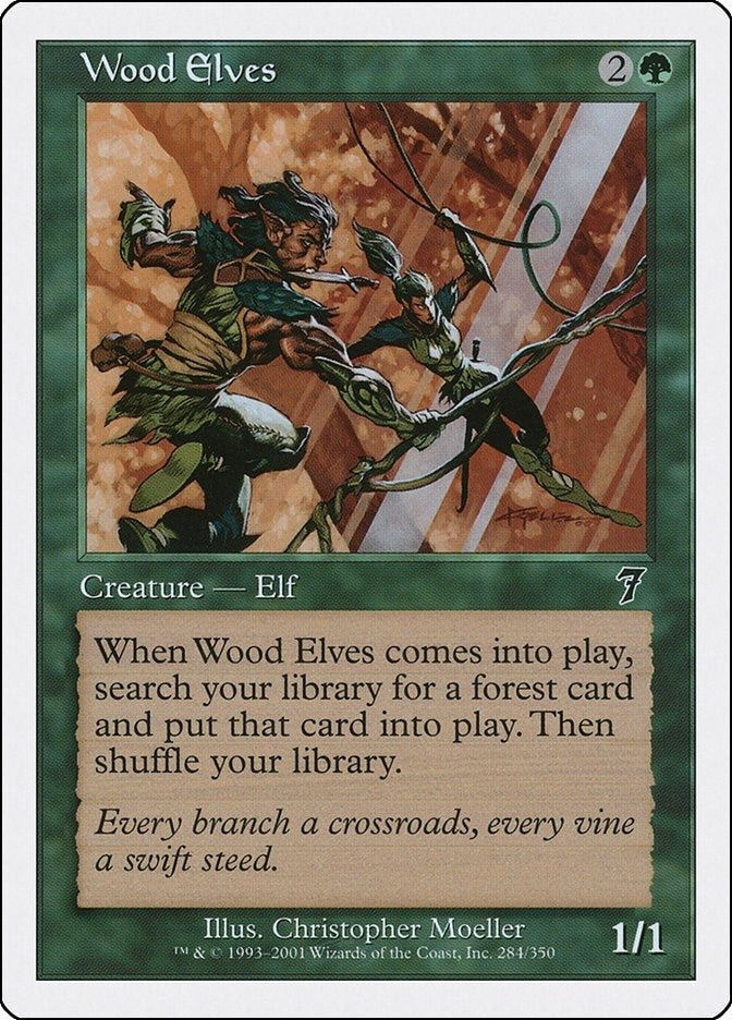 Image for Wood Elves (284) (7th Edition) - Magic: The Gathering