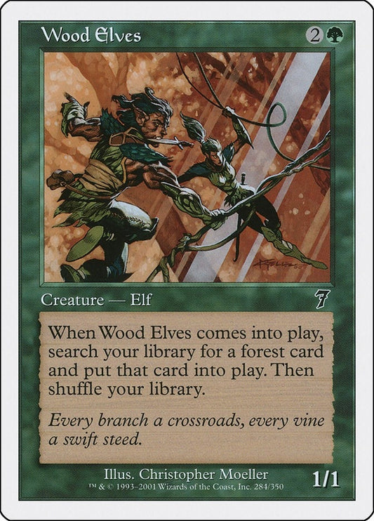 Image for Wood Elves (284) (7th Edition) - Magic: The Gathering