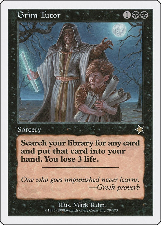 Image for Grim Tutor (79) (Starter 1999) - Magic: The Gathering
