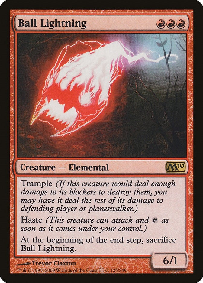 Image for Ball Lightning (125) (Magic 2010 (M10)) - Magic: The Gathering