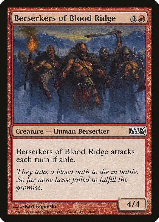 Image for Berserkers of Blood Ridge (126) (Magic 2010 (M10)) - Magic: The Gathering