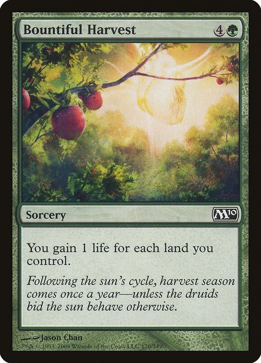 Image for Bountiful Harvest (170) (Magic 2010 (M10)) - Magic: The Gathering