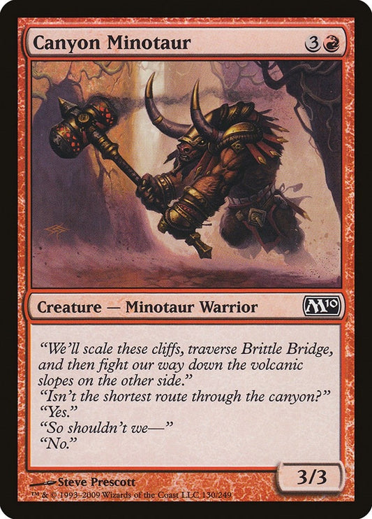 Image for Canyon Minotaur (130) (Magic 2010 (M10)) - Magic: The Gathering
