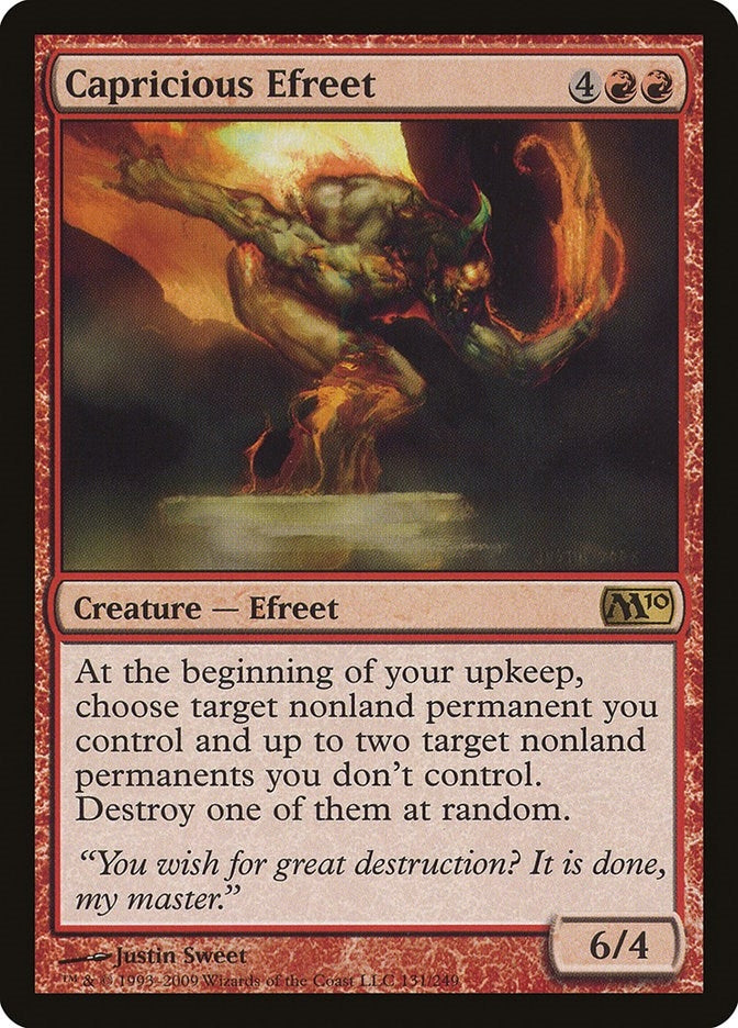 Image for Capricious Efreet (131) (Magic 2010 (M10)) - Magic: The Gathering