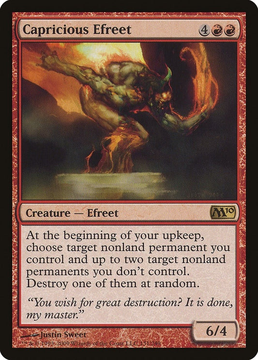 Image for Capricious Efreet (131) (Magic 2010 (M10)) - Magic: The Gathering