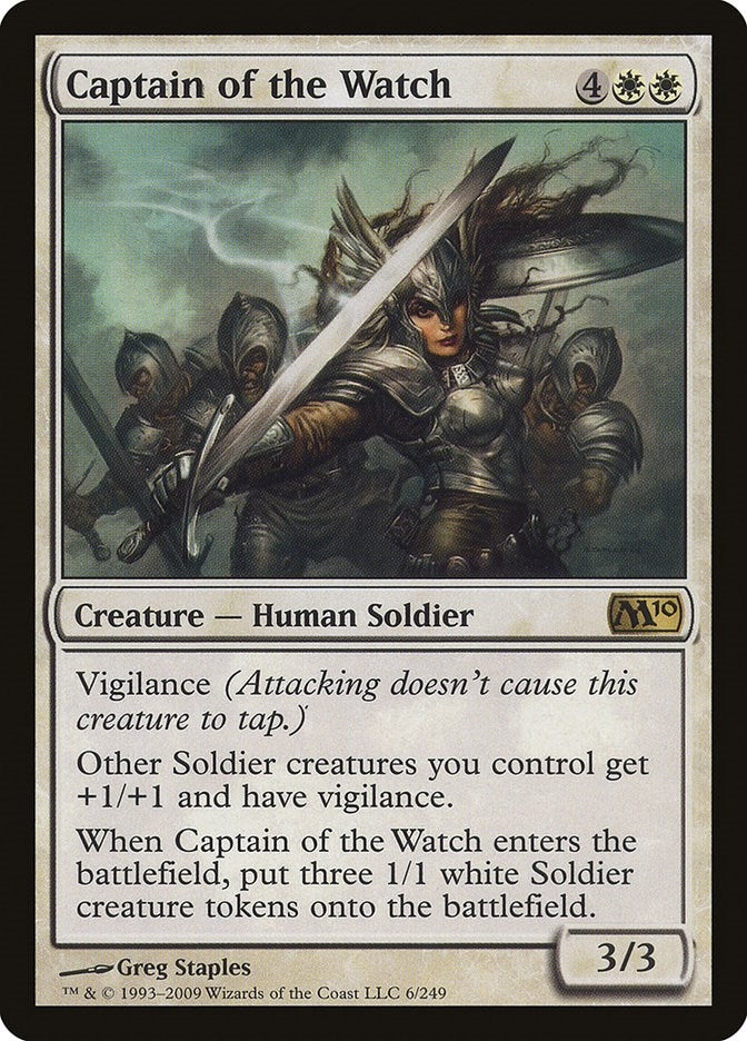 Image for Captain of the Watch (6) (Magic 2010 (M10)) - Magic: The Gathering