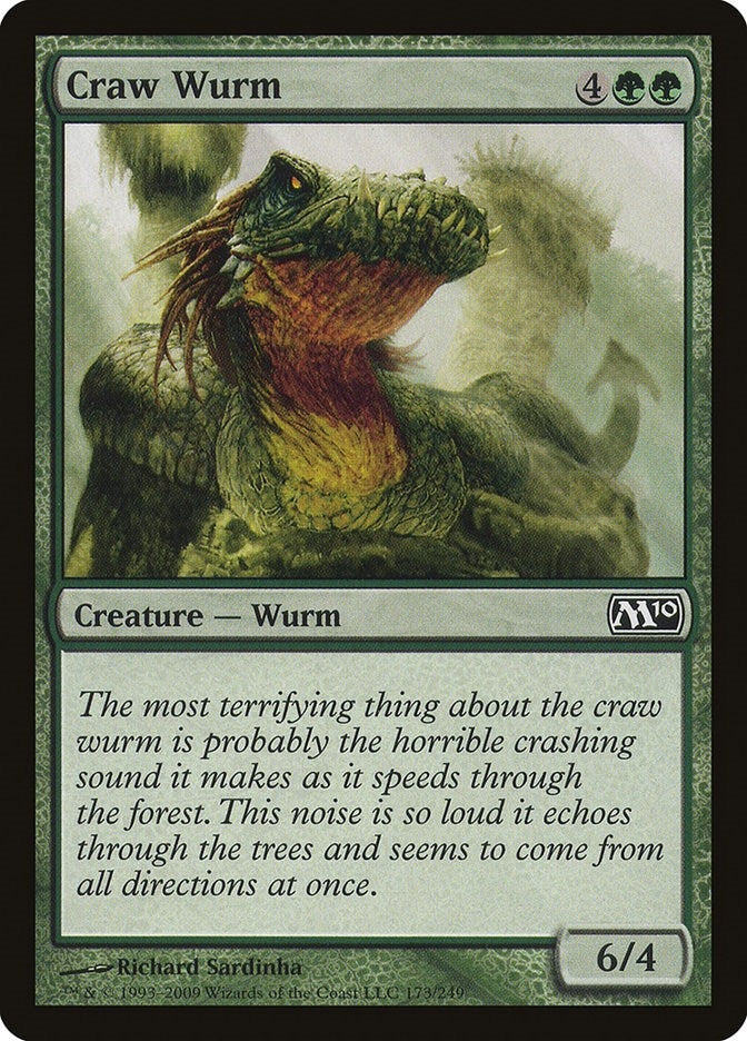 Image for Craw Wurm (173) (Magic 2010 (M10)) - Magic: The Gathering