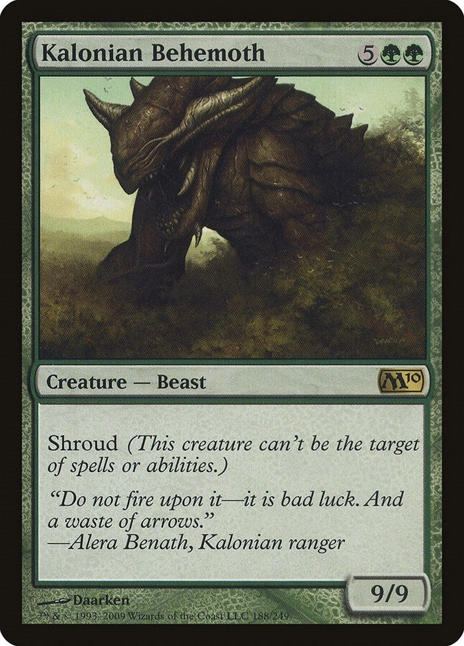 Image for Kalonian Behemoth (188) (Magic 2010 (M10)) - Magic: The Gathering