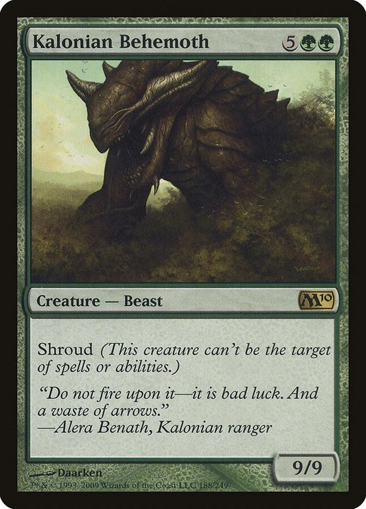 Image for Kalonian Behemoth (188) (Magic 2010 (M10)) - Magic: The Gathering