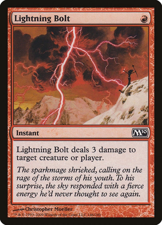 Image for Lightning Bolt (146) (Magic 2010 (M10)) - Magic: The Gathering