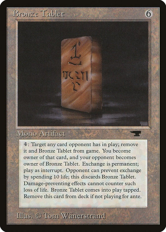 Image for Bronze Tablet (Antiquities) - Magic: The Gathering