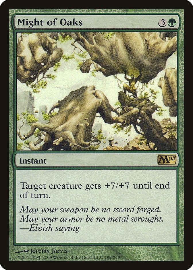 Image for Might of Oaks (192) (Magic 2010 (M10)) - Magic: The Gathering