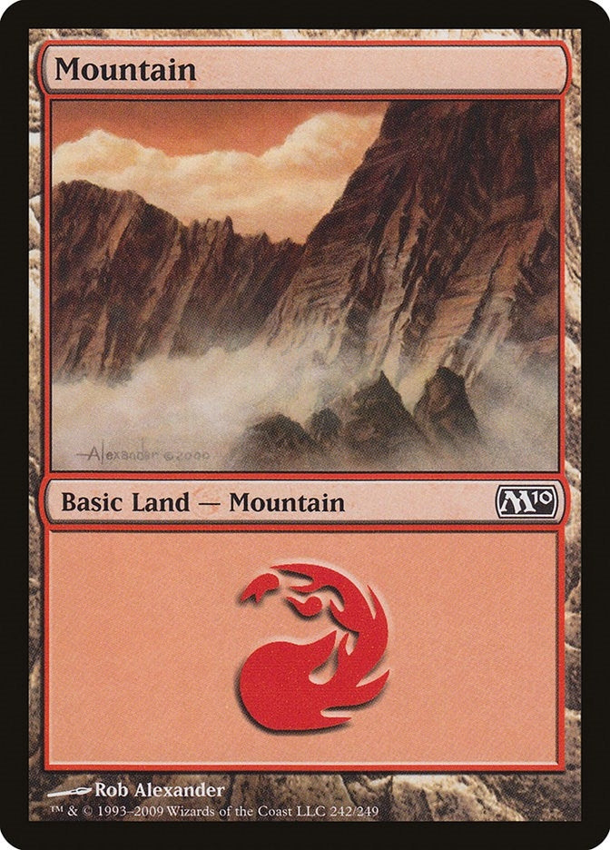 Image for Mountain (242) (242) (Magic 2010 (M10)) - Magic: The Gathering