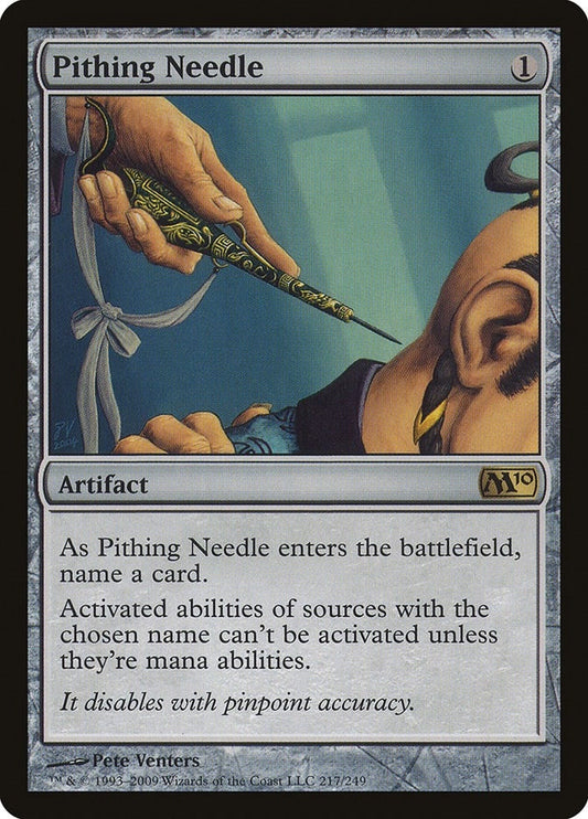 Image for Pithing Needle (217) (Magic 2010 (M10)) - Magic: The Gathering