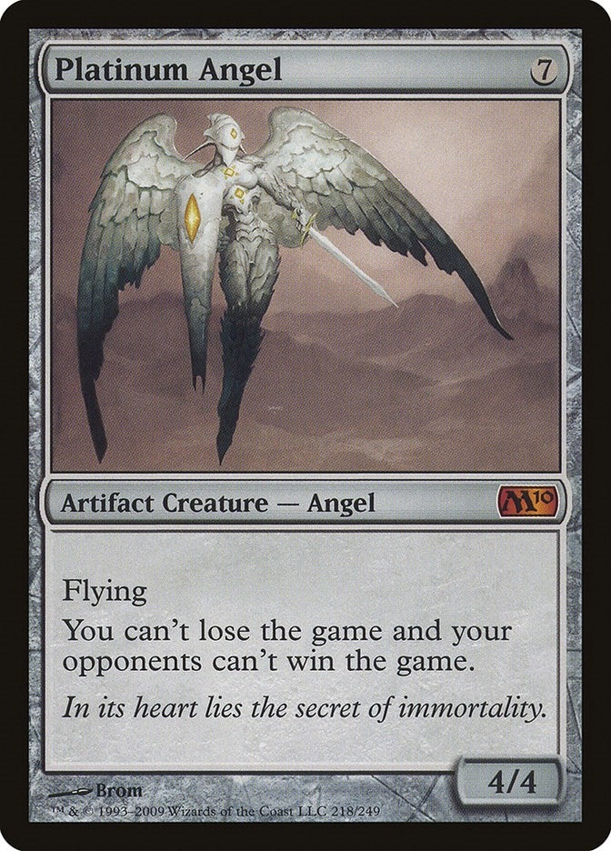 Image for Platinum Angel (218) (Magic 2010 (M10)) - Magic: The Gathering