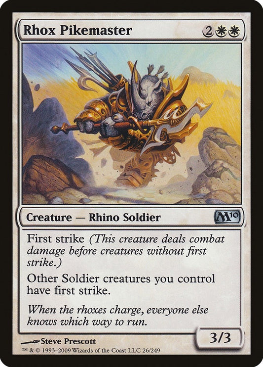 Image for Rhox Pikemaster (26) (Magic 2010 (M10)) - Magic: The Gathering