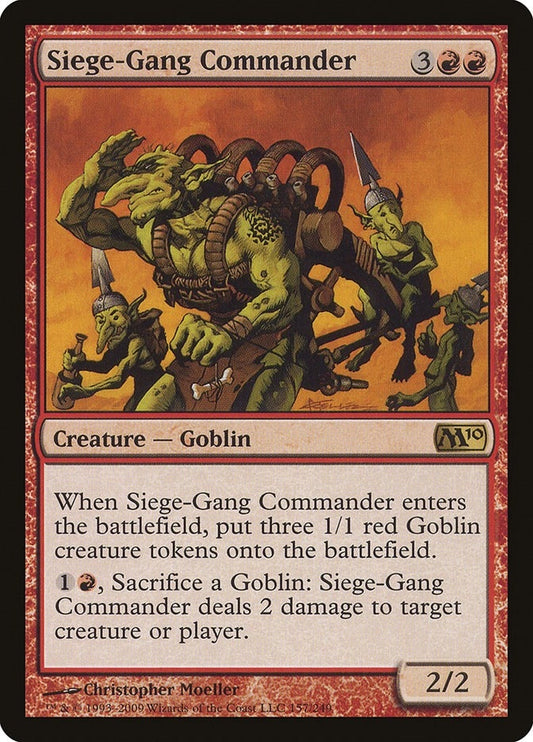 Image for Siege-Gang Commander (157) (Magic 2010 (M10)) - Magic: The Gathering