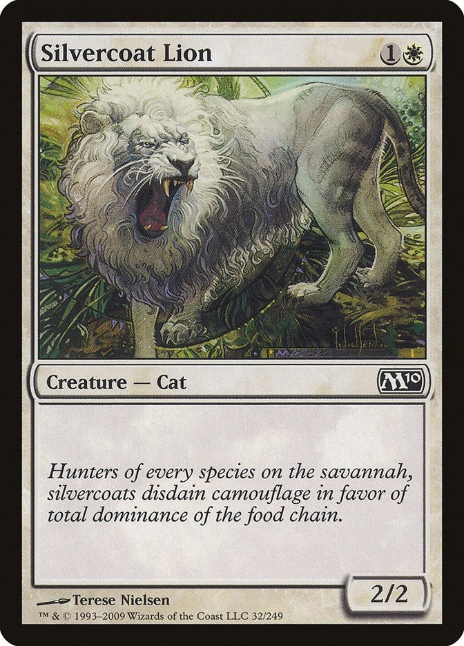 Image for Silvercoat Lion (32) (Magic 2010 (M10)) - Magic: The Gathering