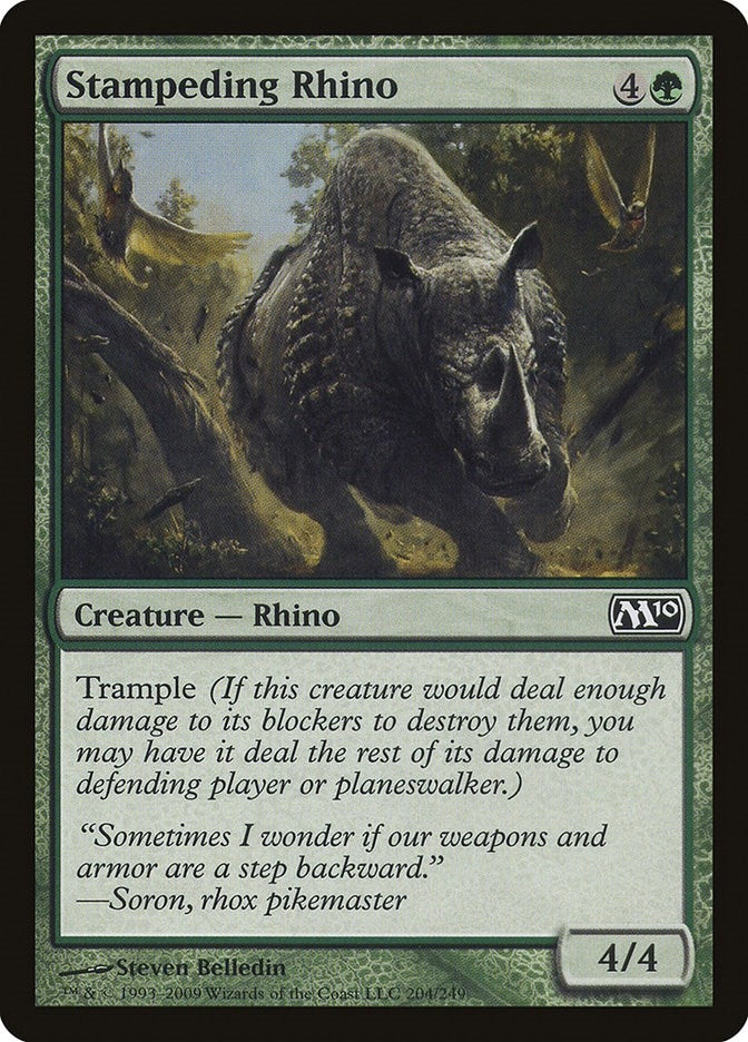 Image for Stampeding Rhino (204) (Magic 2010 (M10)) - Magic: The Gathering