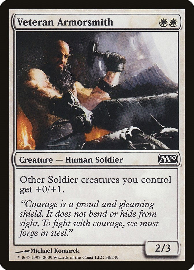 Image for Veteran Armorsmith (38) (Magic 2010 (M10)) - Magic: The Gathering