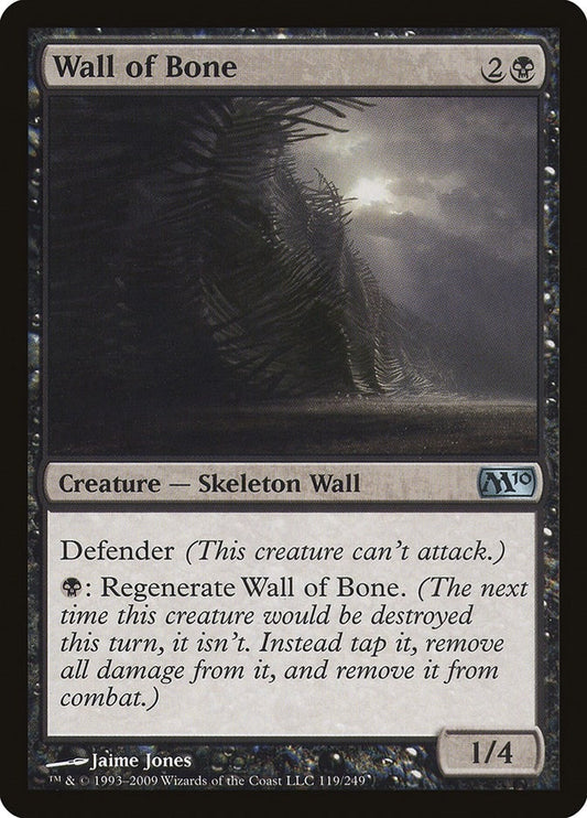 Image for Wall of Bone (119) (Magic 2010 (M10)) - Magic: The Gathering