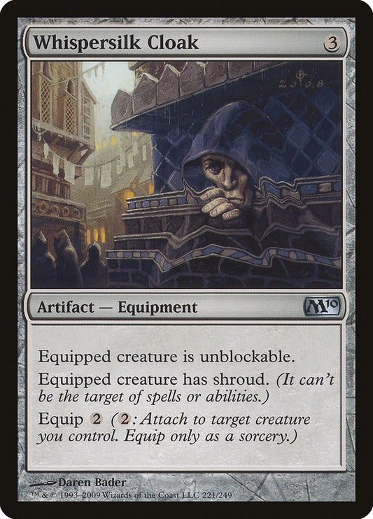 Image for Whispersilk Cloak (221) (Magic 2010 (M10)) - Magic: The Gathering