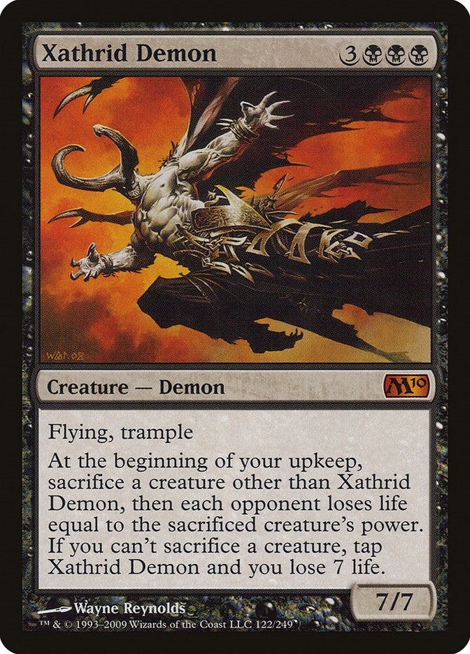Image for Xathrid Demon (122) (Magic 2010 (M10)) - Magic: The Gathering