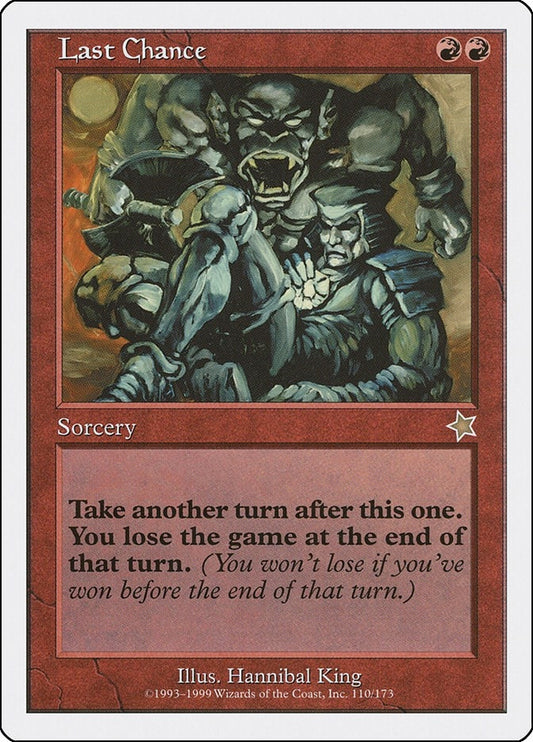 Image for Last Chance (110) (Starter 1999) - Magic: The Gathering