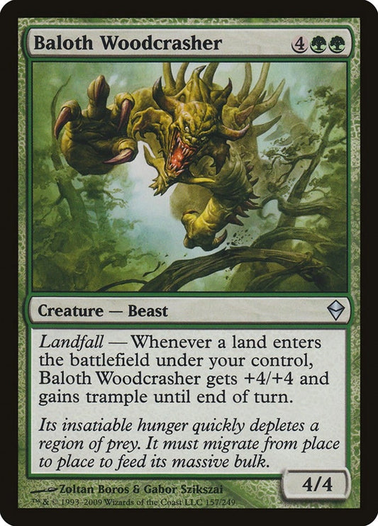 Image for Baloth Woodcrasher (157) (Zendikar) - Magic: The Gathering