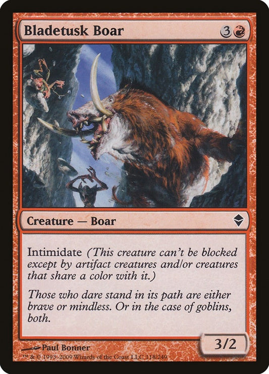 Image for Bladetusk Boar (118) (Zendikar) - Magic: The Gathering