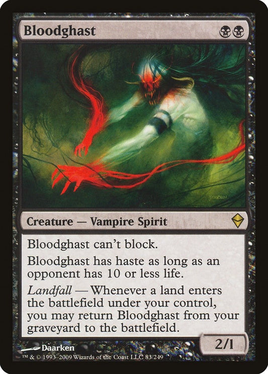 Image for Bloodghast (83) (Zendikar) - Magic: The Gathering