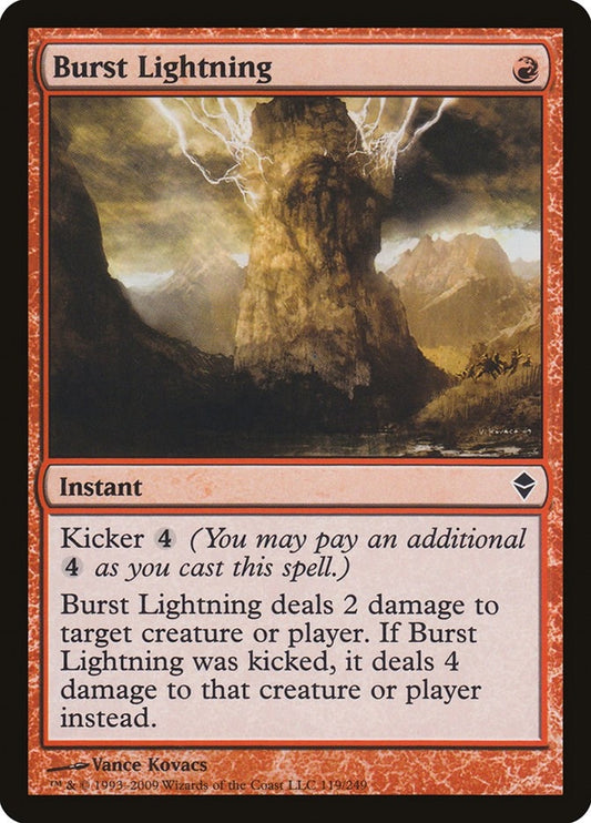 Image for Burst Lightning (119) (Zendikar) - Magic: The Gathering