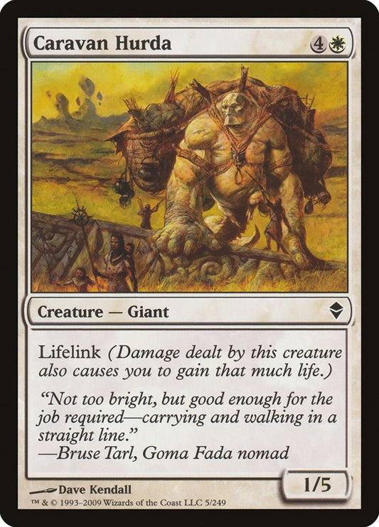 Image for Caravan Hurda (5) (Zendikar) - Magic: The Gathering