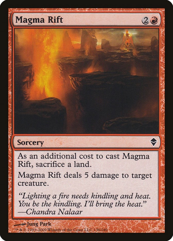 Image for Magma Rift (136) (Zendikar) - Magic: The Gathering