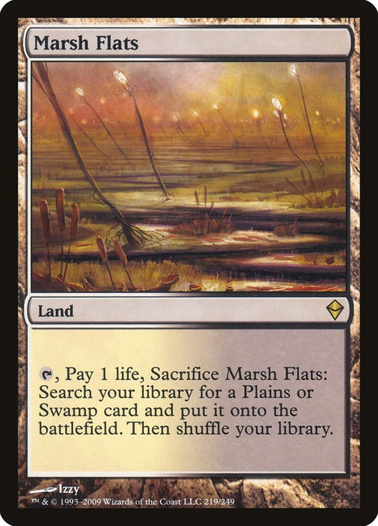 Image for Marsh Flats (219) (Zendikar) - Magic: The Gathering