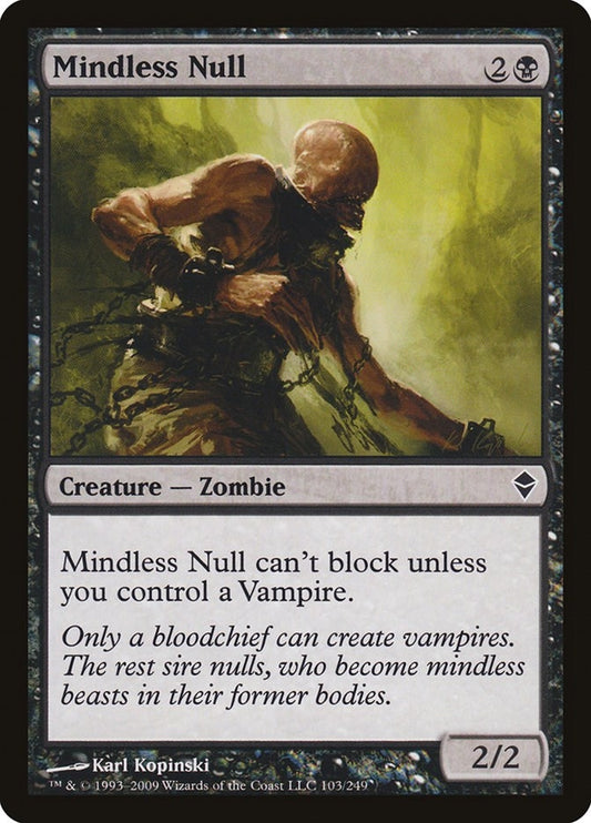 Image for Mindless Null (103) (Zendikar) - Magic: The Gathering