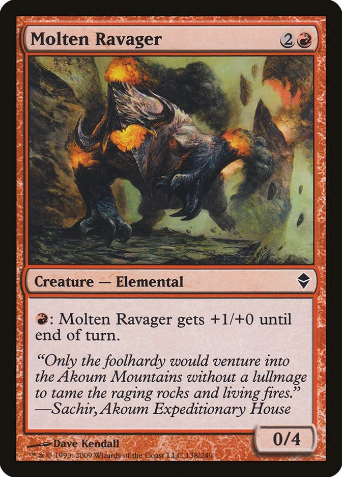 Image for Molten Ravager (138) (Zendikar) - Magic: The Gathering